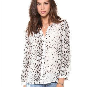 Joie Purine Snow Leopard Top